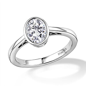 J Francis Embellished with Zirconia by Swarovski 1.80 ctw Ring in Platinum Over Sterling Silver (Size 6.5)
