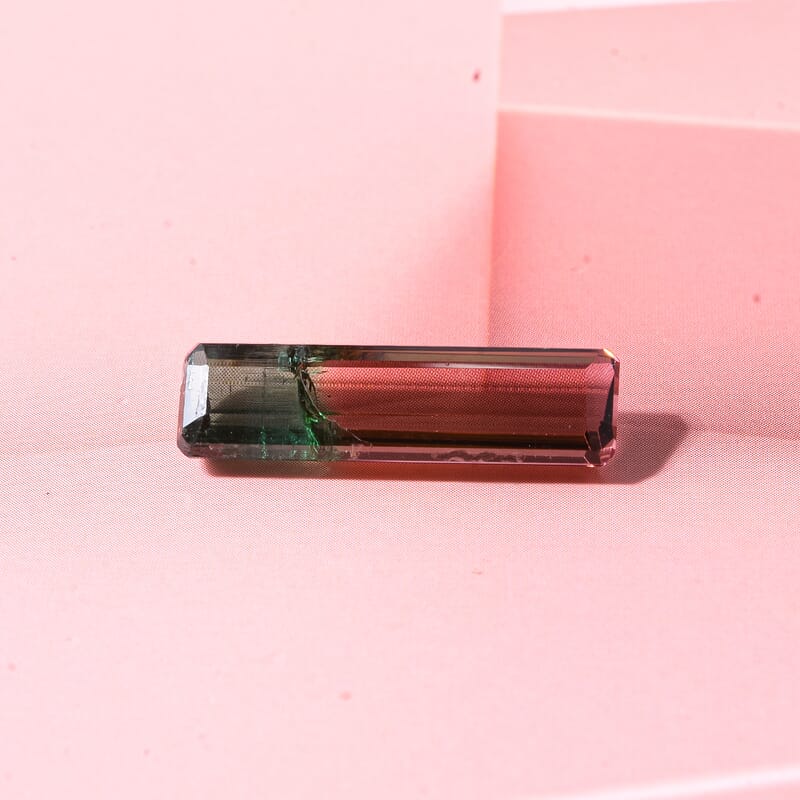 AAA Bi Color Tourmaline (Oct 21.29x6.11 mm) 5.85 ctw
