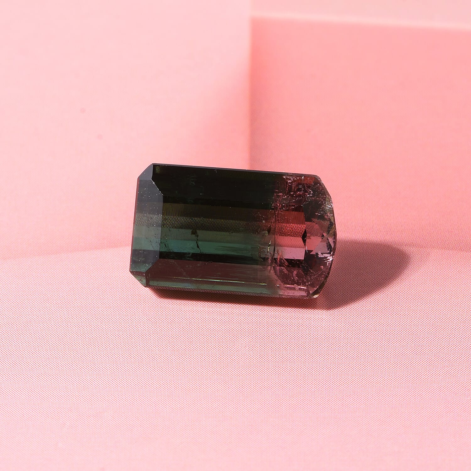 AAA Bi Color Tourmaline (Oct 13.68x8.25 mm) 7.67 ctw
