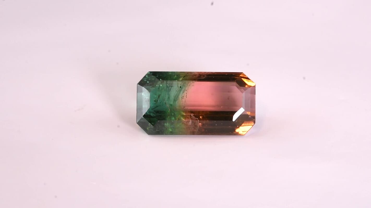 AAA Bi Color Tourmaline (Oct 14.76x8.12 mm) (Del. In 10-12 Days) 7.01 ctw