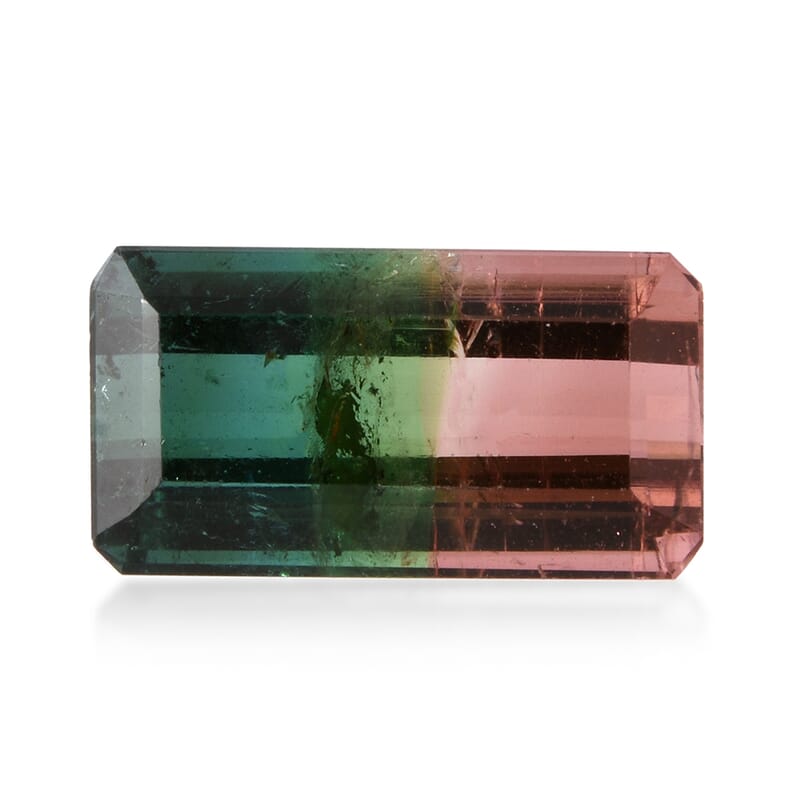 AAA Bi Color Tourmaline (Oct 15.02x8.08 mm) 8.63 ctw