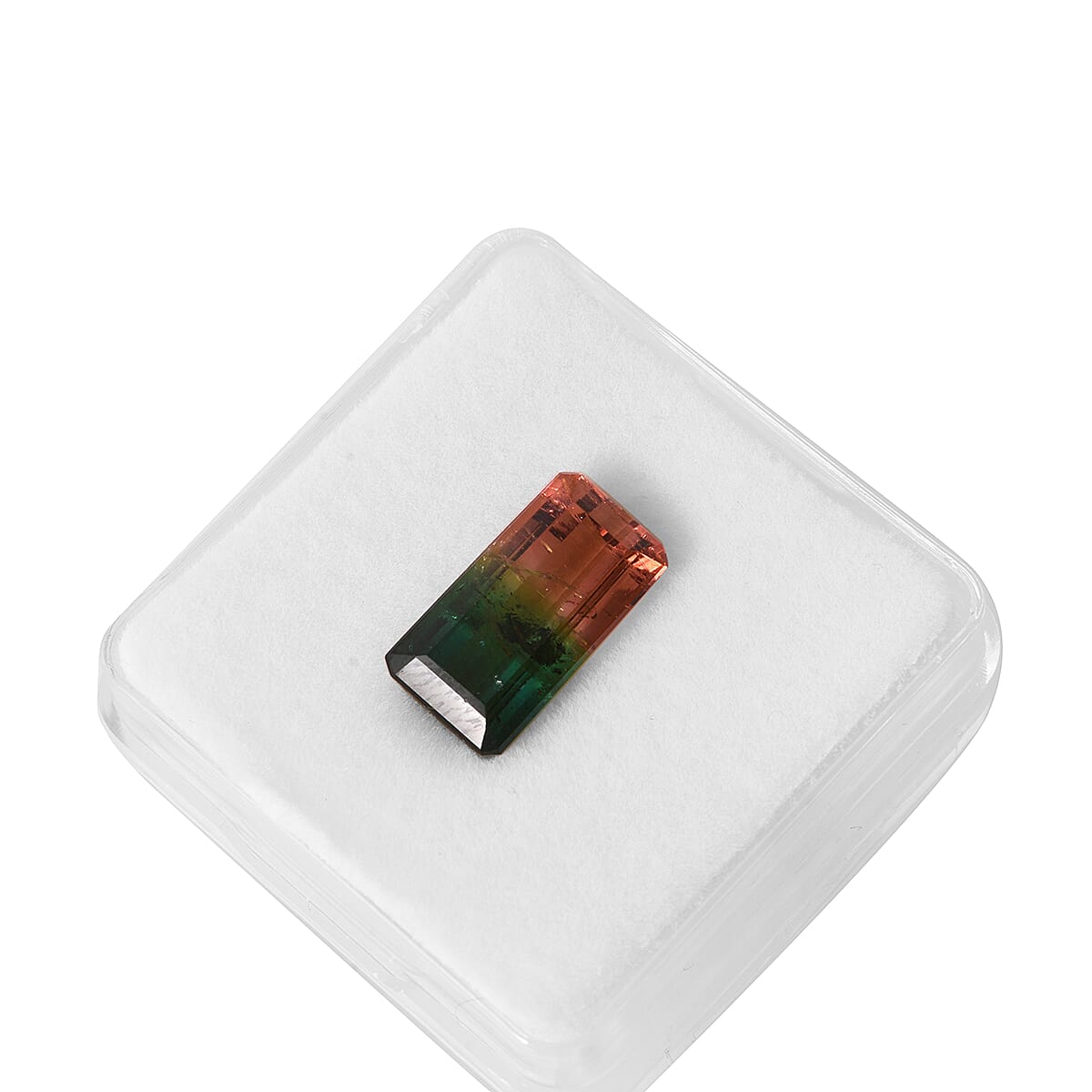 AAA Bi Color Tourmaline (Oct 15.02x8.08 mm) 8.63 ctw