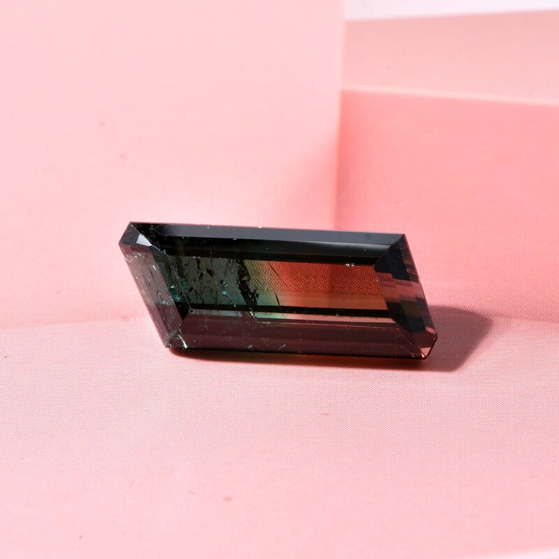 AAA Bi Color Tourmaline (Oct 21.57x17.26 mm) 11.18 ctw