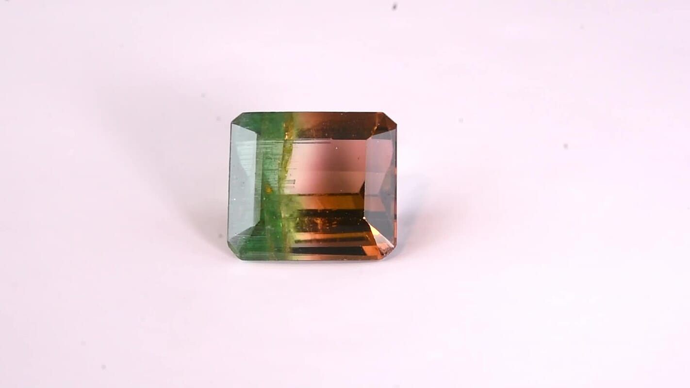 AAA Bi Color Tourmaline (Oct 11.2x10.07 mm) (Del. In 10-12 Days) 6.38 ctw