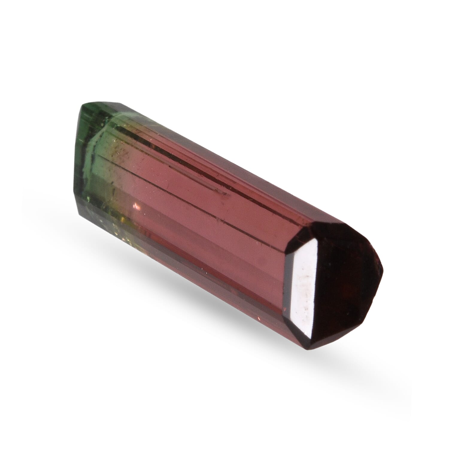 AAA Bi Color Tourmaline (Oct 25.87x6.8 mm) 10.65 ctw