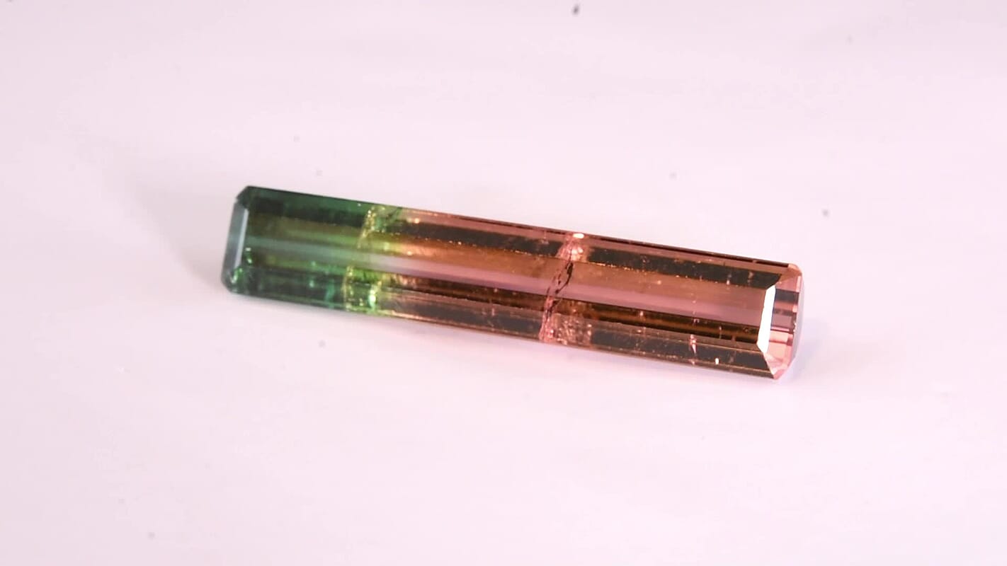 AAA Bi Color Tourmaline (Oct 27.7x5.11 mm) (Del. In 10-12 Days) 7.15 ctw