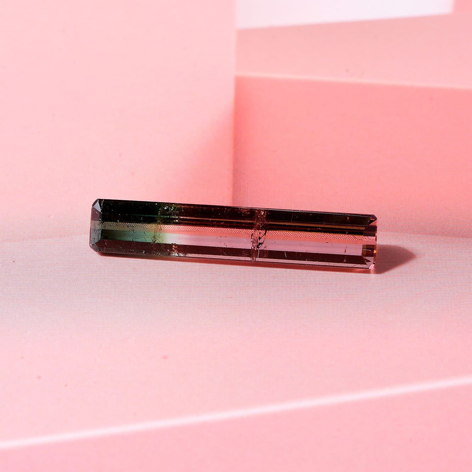 AAA Bi Color Tourmaline (Oct 27.7x5.11 mm) 7.15 ctw
