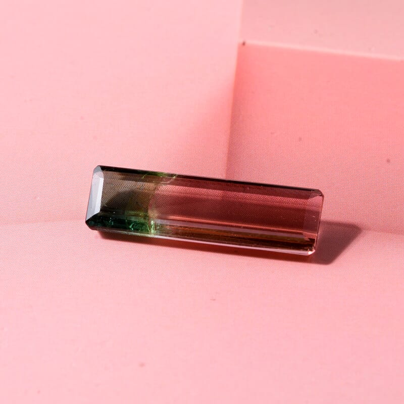AAA Bi Color Tourmaline (Oct 22.09x6.46 mm) 5.75 ctw