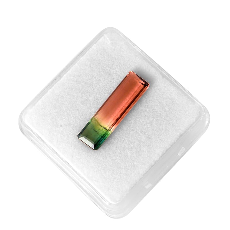 AAA Bi Color Tourmaline (Oct 22.09x6.46 mm) 5.75 ctw