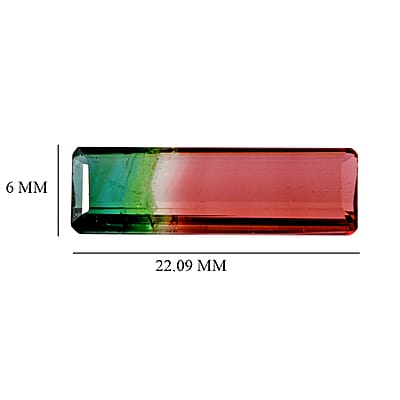 AAA Bi Color Tourmaline (Oct 22.09x6.46 mm) 5.75 ctw