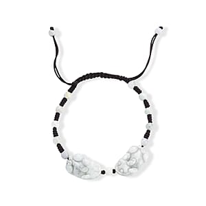 Natural Jade 30.00 ctw Beaded Stretch Bracelet in Silvertone