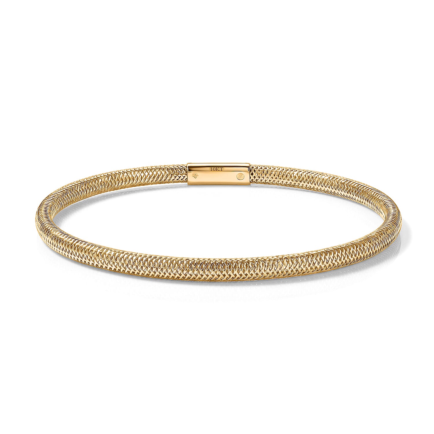10K Yellow Gold Bangle Bracelet (7.25 In) (0.85 g)