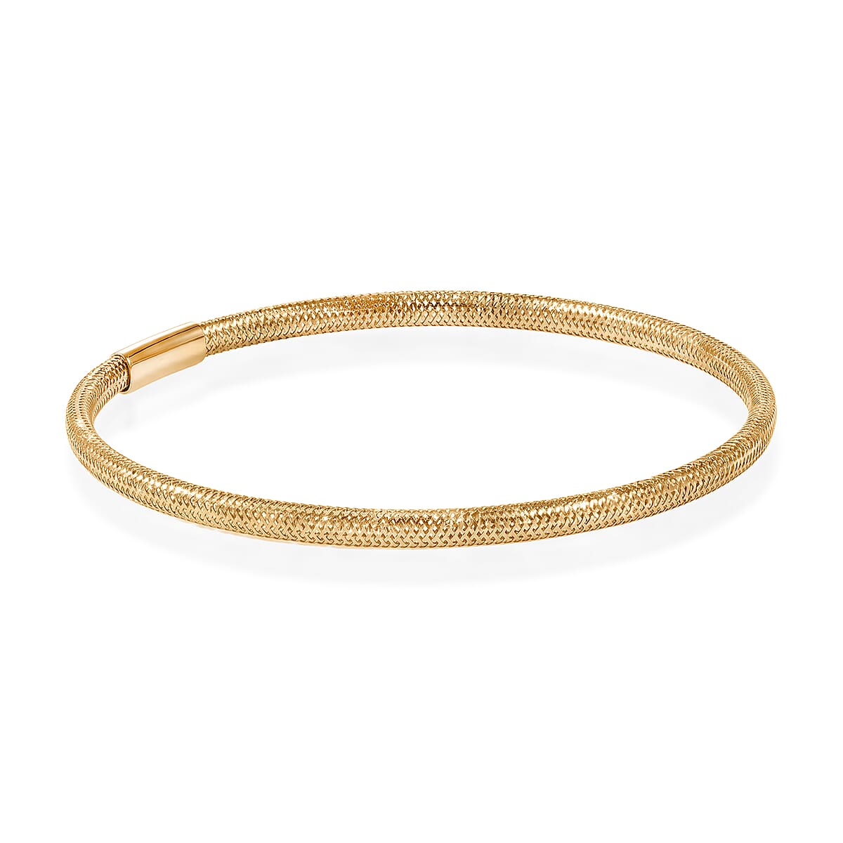 10K Yellow Gold Bangle Bracelet (7.25 In) (0.85 g) image number 3