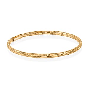 10K Yellow Gold Bangle Bracelet (7.25 In) (0.85 g)