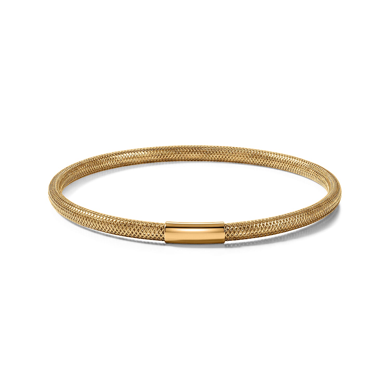 10K Yellow Gold Bangle Bracelet (7.25 In) (0.85 g)