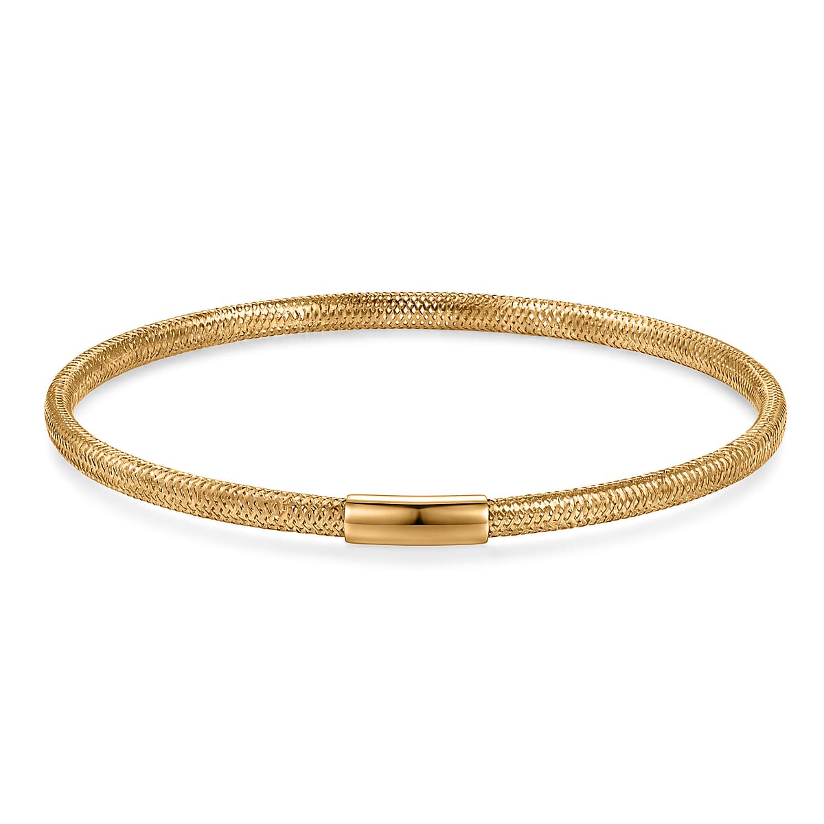 10K Yellow Gold Bangle Bracelet (7.25 In) (0.85 g) image number 4