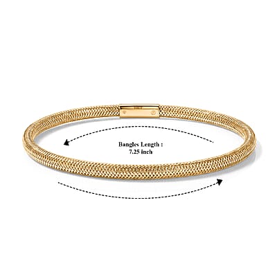 10K Yellow Gold Bangle Bracelet (7.25 In) (0.85 g)