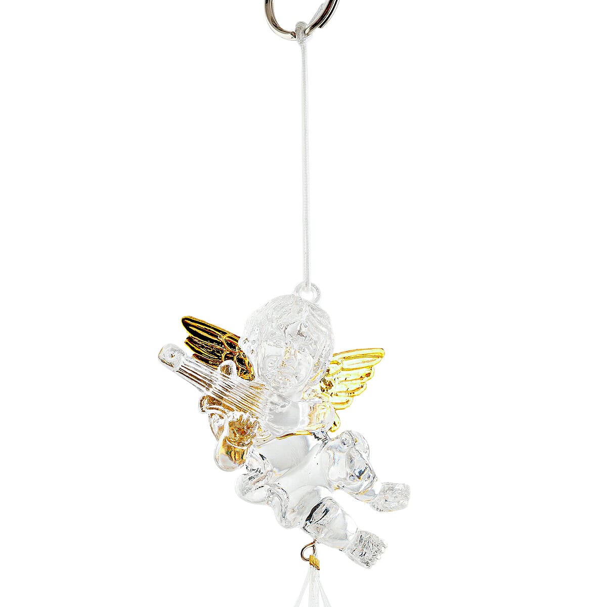 Closeout Beaded Acrylic Chime - Cherub image number 1