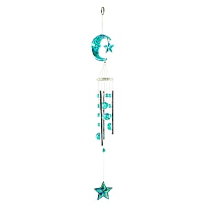 Closeout Beaded Acrylic Chime - Moon & Star