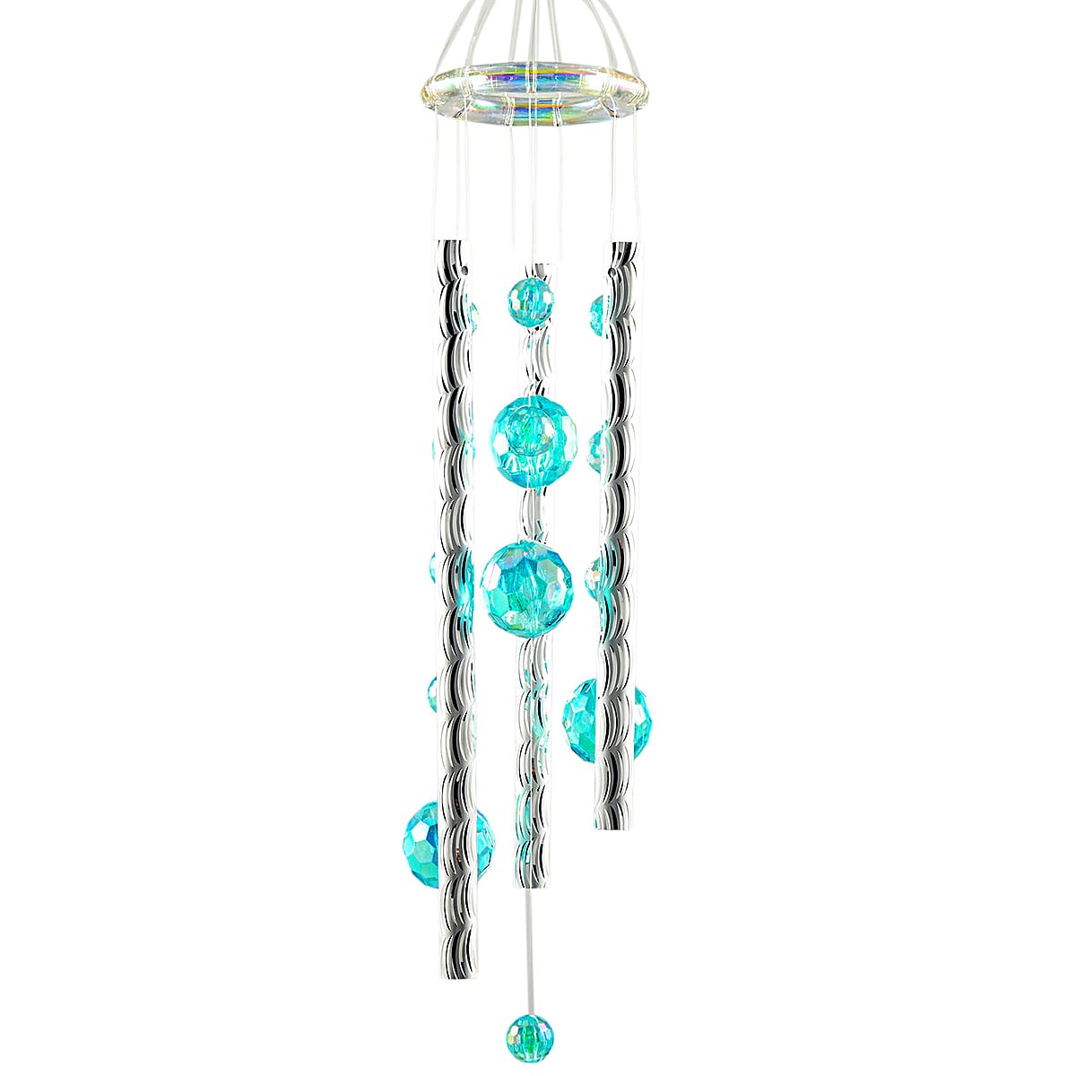 Closeout Beaded Acrylic Chime - Moon & Star image number 1
