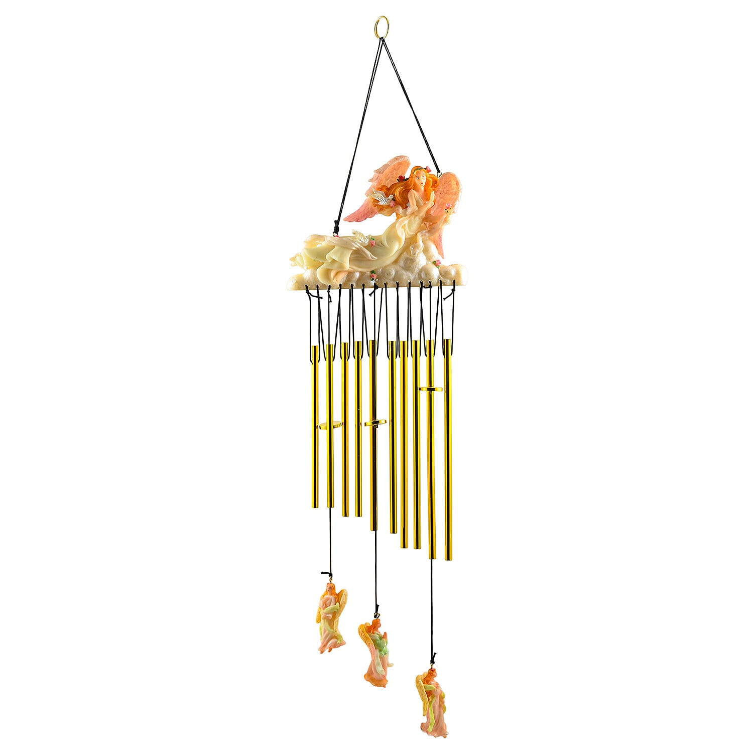 Closeout Flat Resin Chime - Angel White