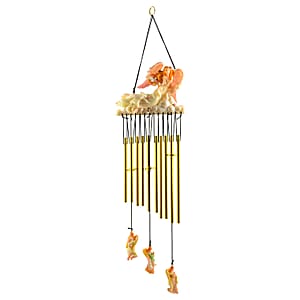 Closeout Flat Resin Chime - Angel White