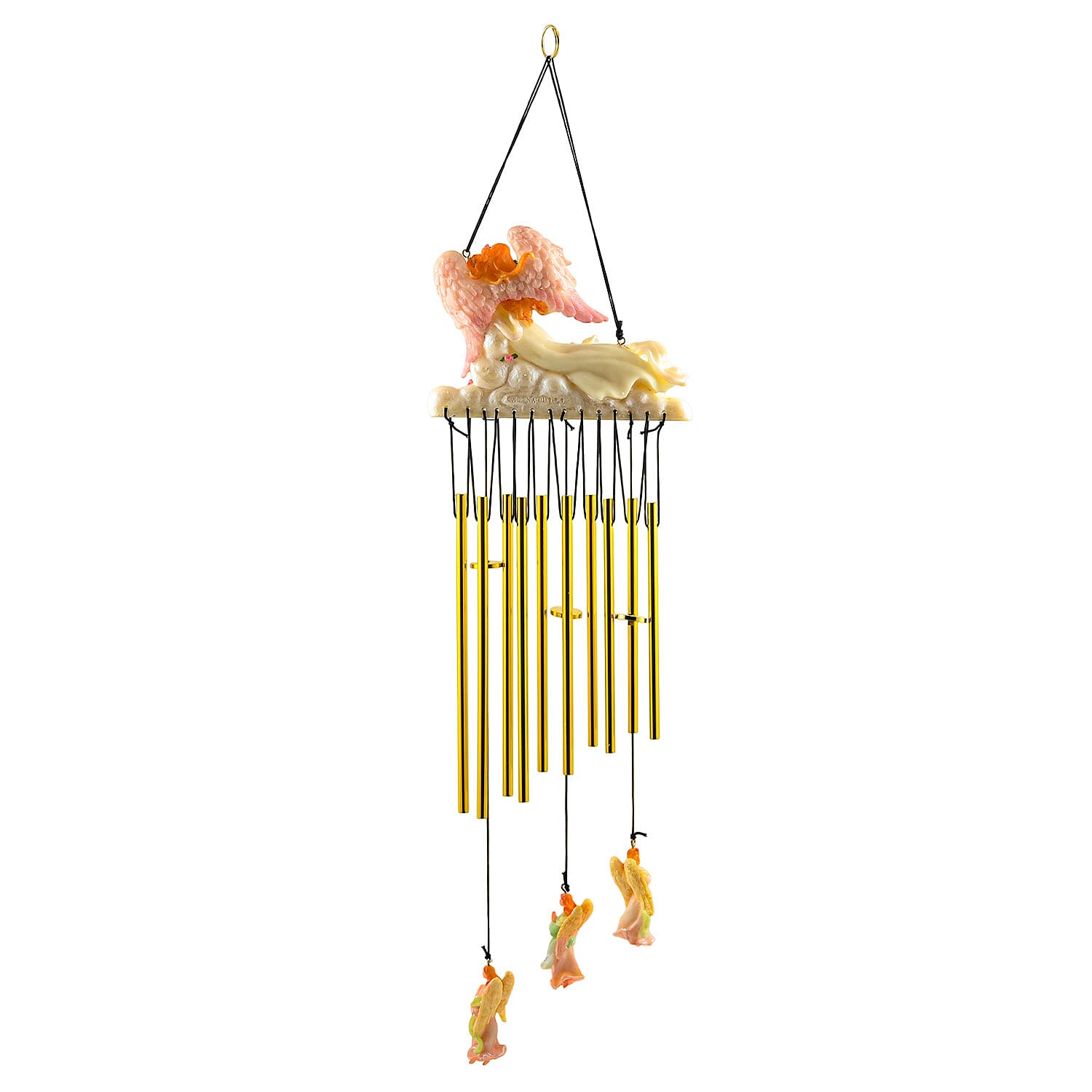 Closeout Flat Resin Chime - Angel White