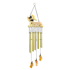 Closeout Flat Resin Chime - Angel Black
