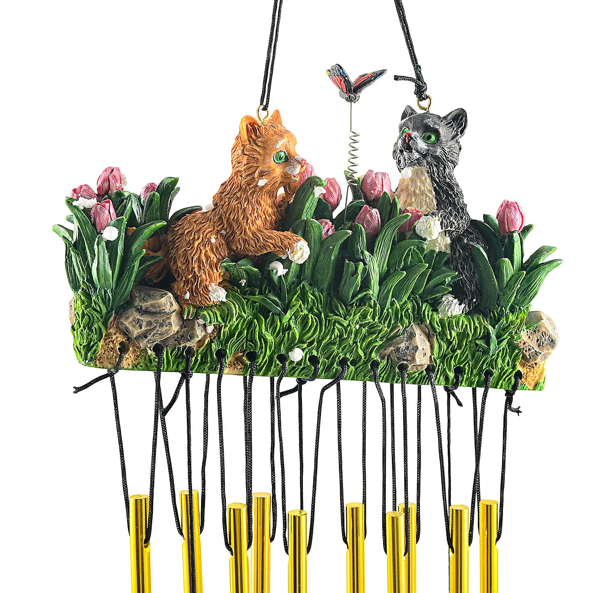 Closeout Flat Resin Chime - Cat image number 2
