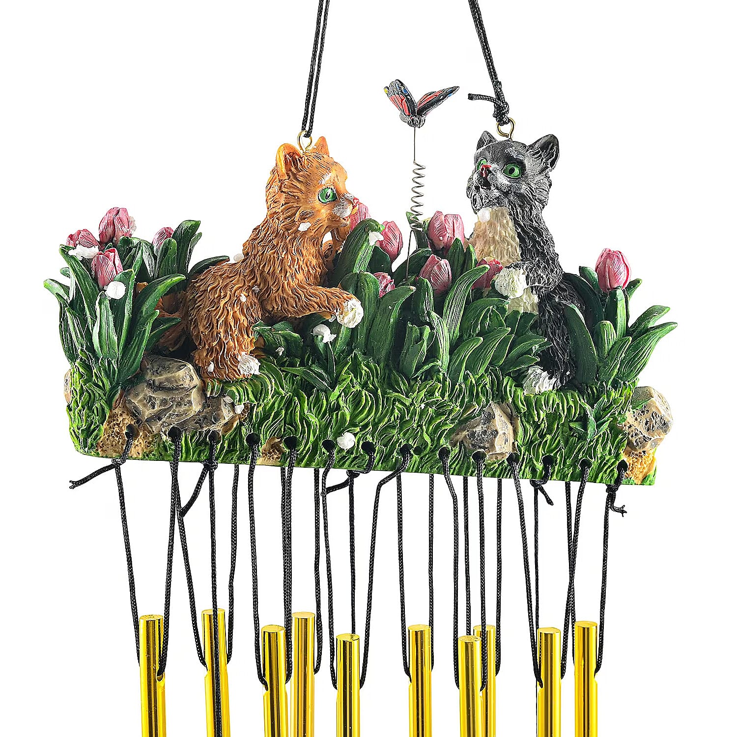Closeout Flat Resin Chime - Cat
