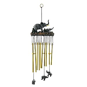 Closeout Flat Resin Chime - Elephant