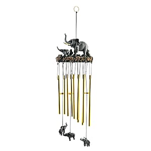 Closeout Flat Resin Chime - Elephant