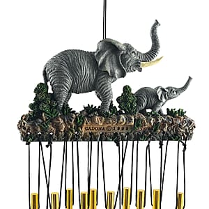 Closeout Flat Resin Chime - Elephant