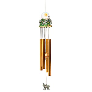 Closeout Bell Top Resin Chime - Elephant