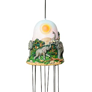 Closeout Bell Top Resin Chime - Elephant