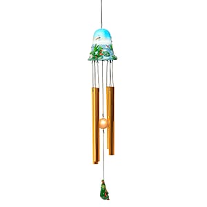Closeout Bell Top Resin Chime - Tree Frog