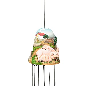 Closeout Bell Top Resin Chime - Pig