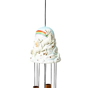 Closeout Bell Top Resin Chime - Unicorn