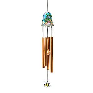 Closeout Bell Top Resin Chime - Tropical Fish