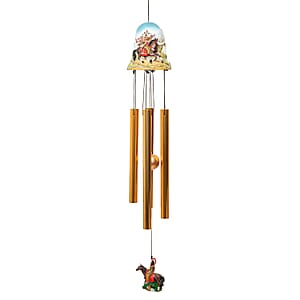 Closeout Bell Top Resin Chime - Native Indian