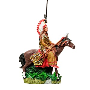 Closeout Bell Top Resin Chime - Native Indian