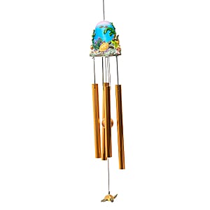Closeout Bell Top Resin Chime - Sea Turtle