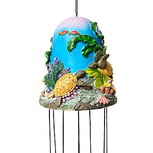 Closeout Bell Top Resin Chime - Sea Turtle
