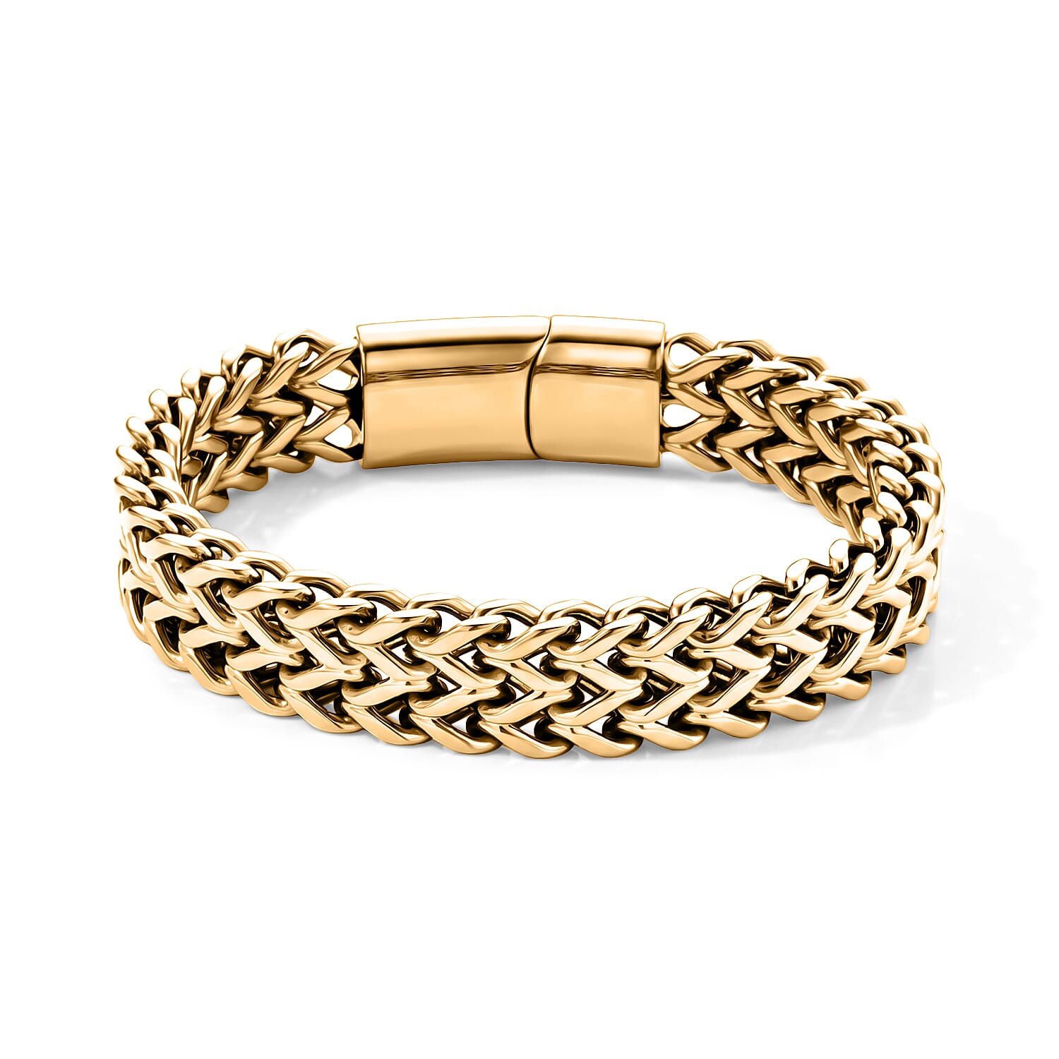 Byzantine Weave Bracelet in Stainless Steel (7.50 In)