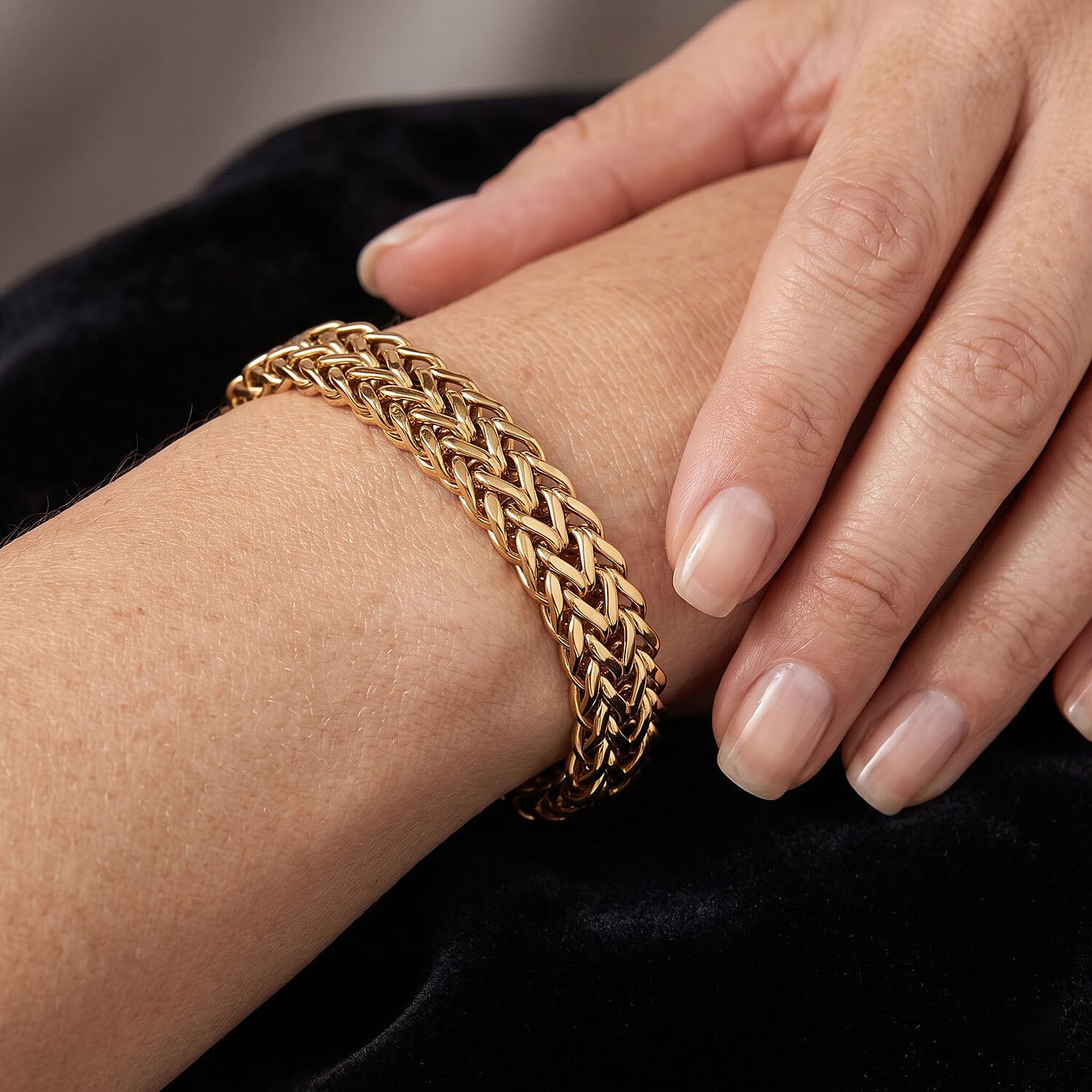 Byzantine Weave Bracelet in Stainless Steel (7.50 In)