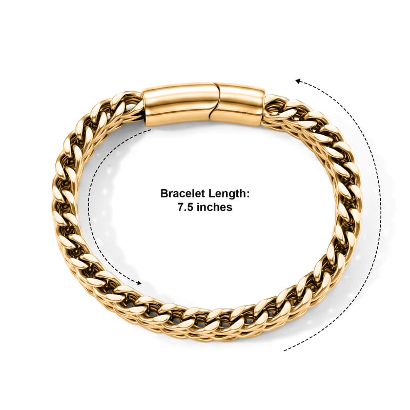 Byzantine Weave Bracelet in Stainless Steel (7.50 In)