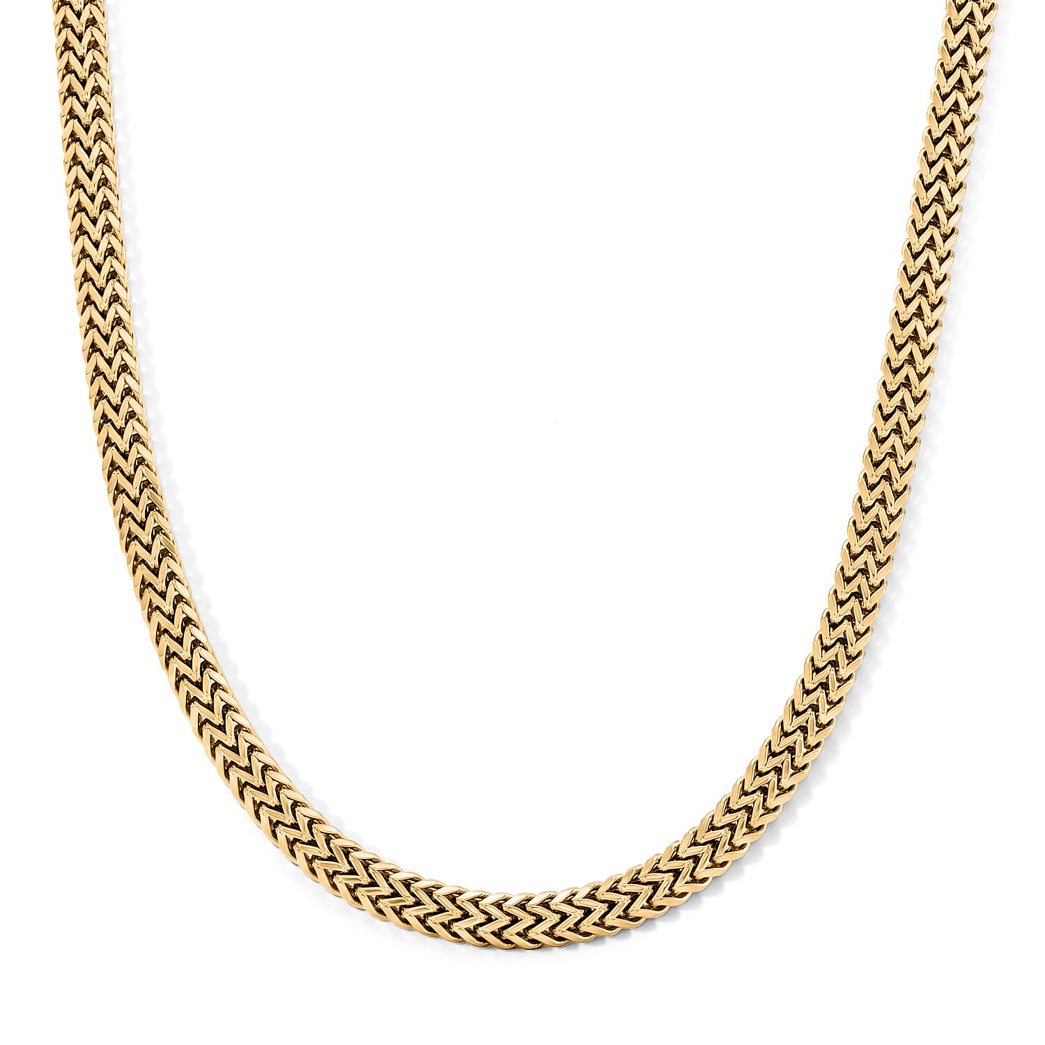 Byzantine Weave Necklace in ION Plated YG Stainless Steel 20 Inches