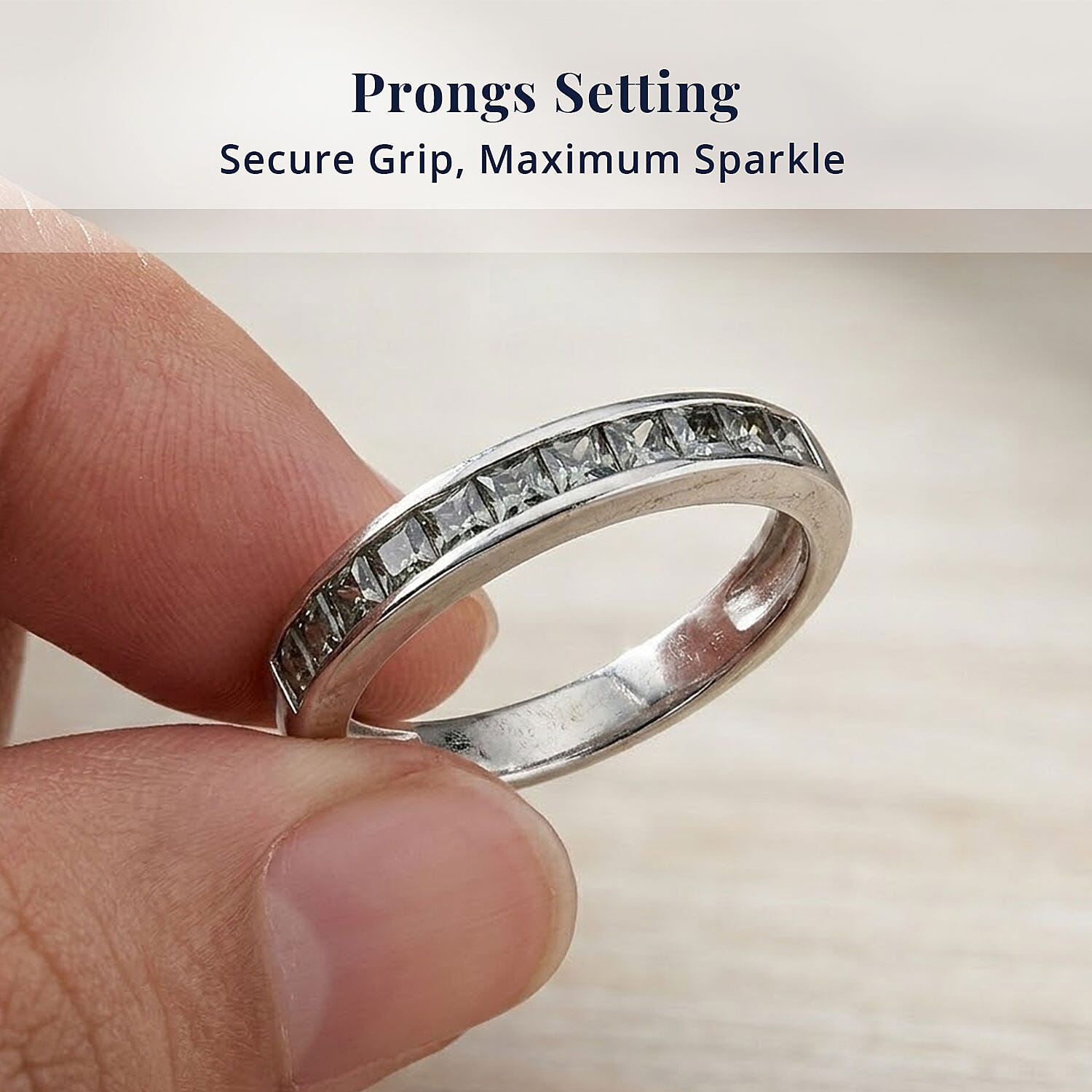 D'Joy Premium Malawi Green Sapphire 1.00 ctw Empress Ring in Rhodium Over Sterling Silver (Size 5.0)