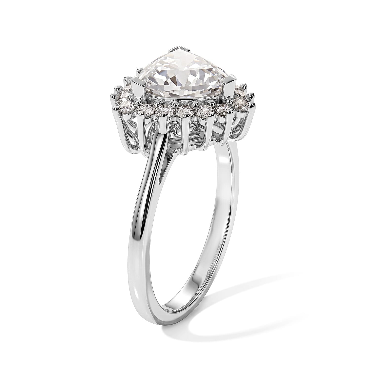 EverTrue Moissanite 2.00 ctw Ring in Platinum Bond (Size 5.0)
