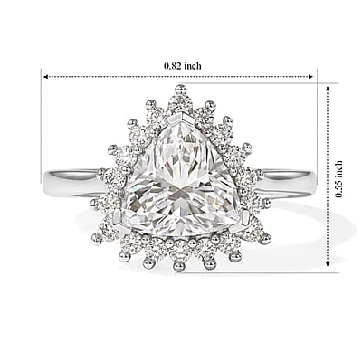 EverTrue Moissanite 2.00 ctw Ring in Platinum Bond (Size 5.0)